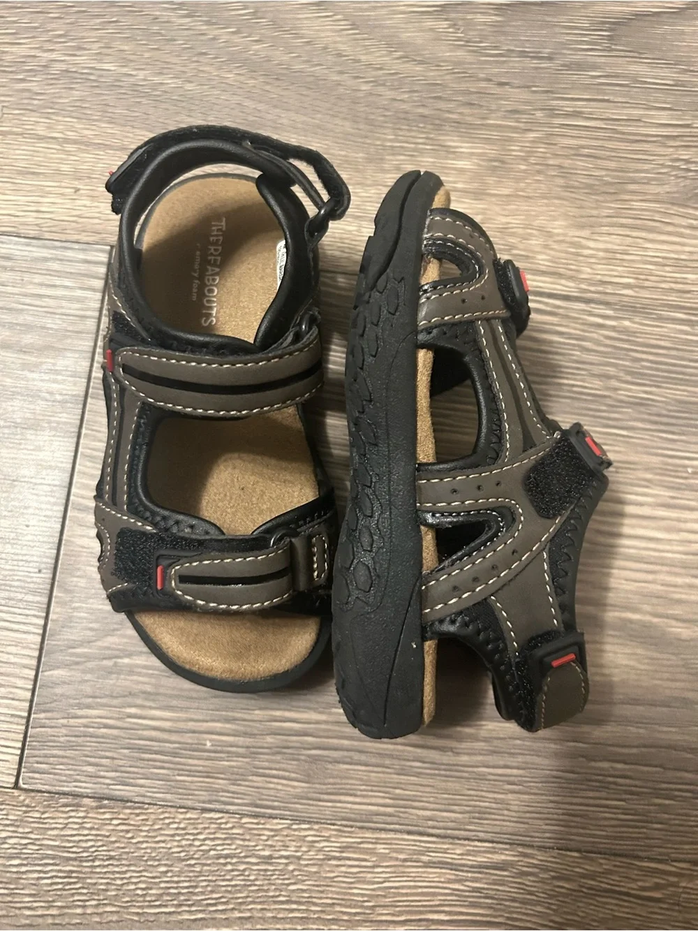 Therabouts Brown Kids' Outdoor Sport Sandals
